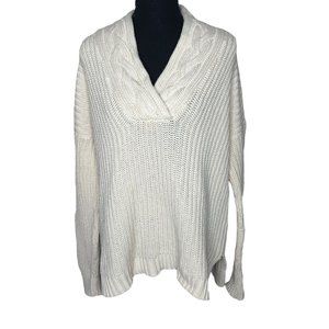 Lauren Ralph‎ Lauren Women's Knitted Cream 100% Cotton Sweater M